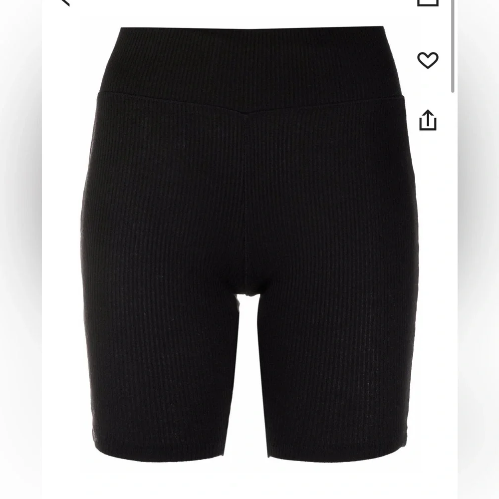 Rag & Bone Rib Knit Ribbed Bike Shorts - Size Small - Black - Perfect Condition! - Picture 6 of 8
